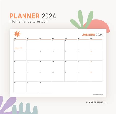 Planner 2024 – Mensal, Semanal, Diário e mais.